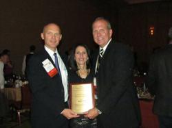 Robert Hill, President of Solar Atmospheres of Western PA Receiving Award